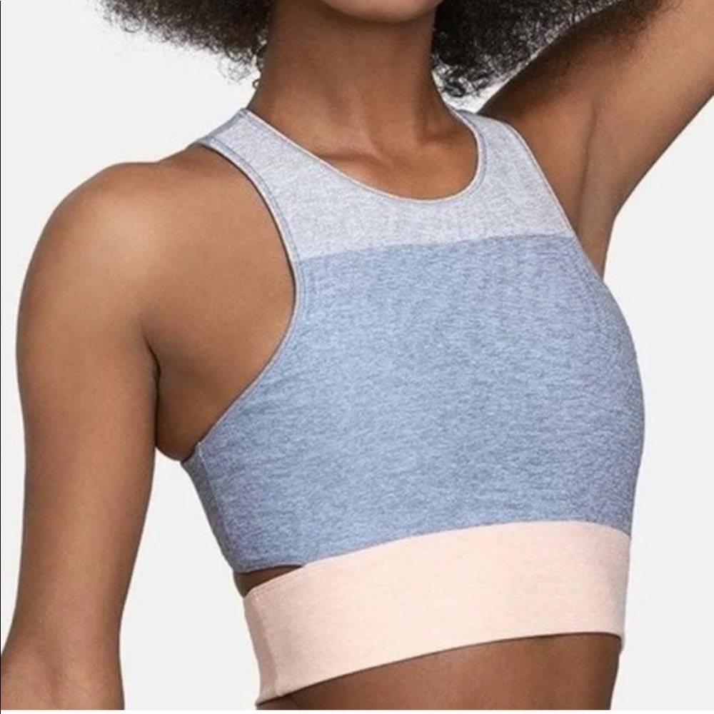 Outdoor voices slashback crop top